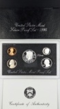1996 Silver US Mint Proof Set - w/ Silver JFK, Quarter & Dime - COA