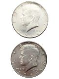 Lot of 2 Silver 1964 John F Kennedy Half Dollars