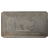 1 Ounce Fine .999 Titanium Bar - Buffalo