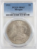 PCGS 1921 MS63 Morgan Silver Dollar