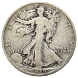 1939-D Silver Walking Liberty Half Dollar