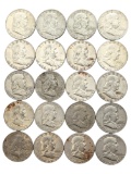 Lot of 20 Silver Franklin Half Dollars - 1962(12), 1962-D(8)