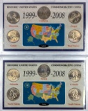 Lot of 2 Historic US Commemorative State Quarters 2005-2007