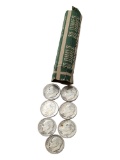 Roll of 50 Silver 1950s-1964 Roosevelt Dimes