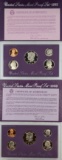 Lot of 2 US Mint Proof Sets w/ COAs - 1992 & 1993