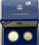 US Mint 1986 Silver Liberty 2-Coin Set