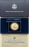 US Mint 1987 Silver Constitution Dollar w/ COA