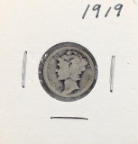 1919 Silver Mercury Dime
