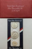 US 1976 Bicentennial Silver Uncirculated 3-Coin Set