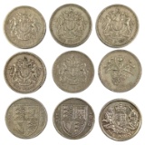 Lot of 9 UK Pounds - 1983-2015