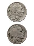 Lot of 2 Buffalo Head Nickels - 1935, 1935-S