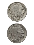 Lot of 2 Buffalo Head Nickels - 1936, 1937