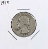 1935 Silver Washington Quarter