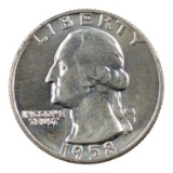 1958-D Silver Washington Quarter