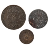 Lot of 3 Sweden Ore Coins - 1877-1950
