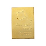 FEATURE - 1g Fine .999 Gold Mini Bar - Valcambi