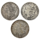 Lot of 3 Morgan Silver Dollars - 1885, 1888-O, 1902-O