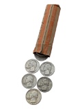 Roll of 40 Silver 1950s-1964 Washington Quarters