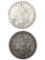 Lot of 2 Morgan Silver Dollars - 1879, 1880