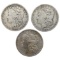 Lot of 3 Morgan Silver Dollars - 1880, 1881-O, 1882