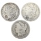Lot of 3 Morgan Silver Dollars - 1891, 1896-O, 1897-O