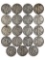 Lot of 19 Silver Walking Liberty Half Dollars - 1941-1944