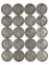 Lot of 20 Silver Walking Liberty Half Dollars - 1941-1947