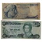 Lot of 2 Foreign Currency - Greece, Bahamas