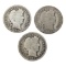 Lot of 3 Silver Barber Dimes - 1902, 1903-O, 1905