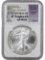 NGC 2016 MS70 American Silver Eagle Dollar - First Day of Issue - 11th Chief Engraver