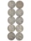 Lot of 10 Silver Franklin Half Dollars - 1954 P/D