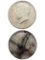 Lot of 2 Silver John F Kennedy Half Dollars - 1966, 1967