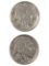 Lot of 2 Buffalo Head Nickels - 1936, 1937
