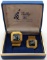Vintage Tally Hi Gold tone Mesh Men's Cufflinks w/ Original Box
