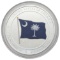 FEATURE South Carolina 1 Ounce Fine .999 Silver Round - SC Flag, Bird & Flower!