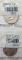 Lot of 2 - 2000-D John F Kennedy Half Dollars - Uncirculated