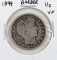 1899 Silver Barber Half Dollar - VF