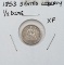 1853 Silver Seated Liberty Half Dime - XF