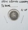 1854 Silver Seated Liberty Half Dime - VF