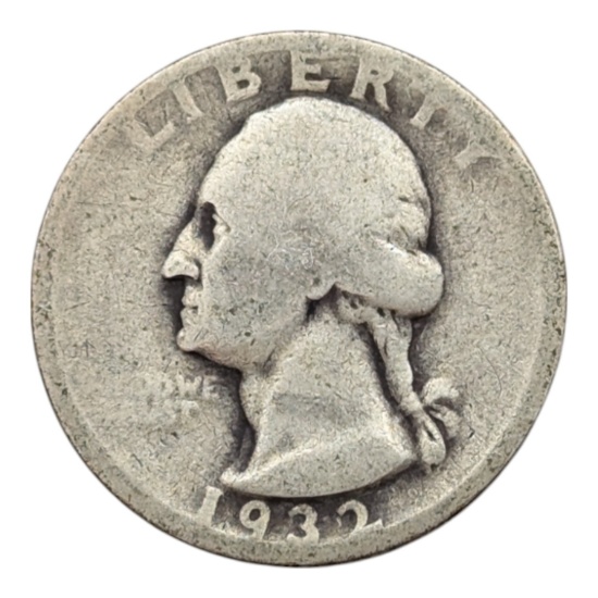 1932 Silver Washington Quarter