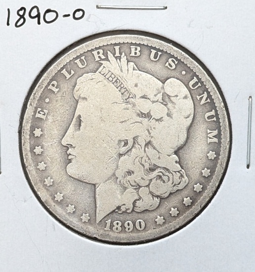 1890-O Morgan Silver Dollar