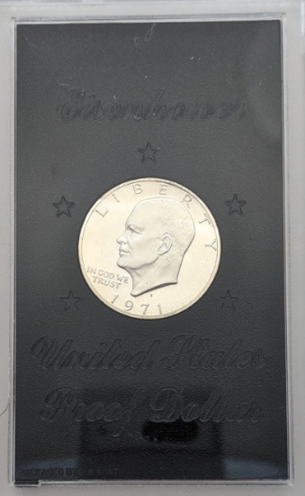 1971-S Eisenhower " Ike" Proof Silver Dollar 1 of 2