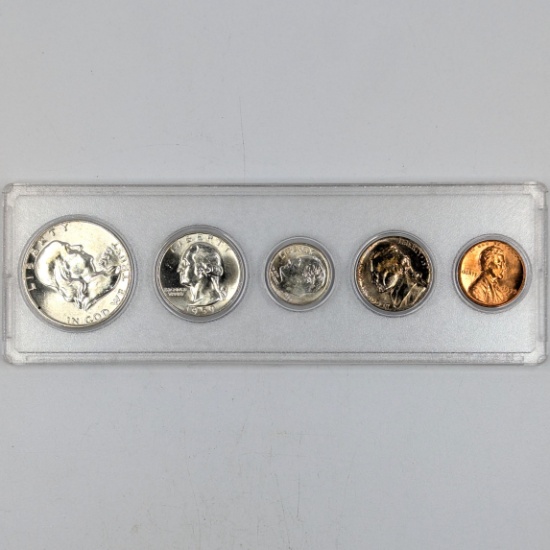 1959 Silver US Mint Proof Set - w/ Silver Half, Quarter & Dime
