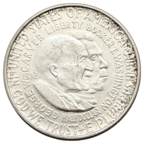 1952 Silver Carver Washington Half Dollar