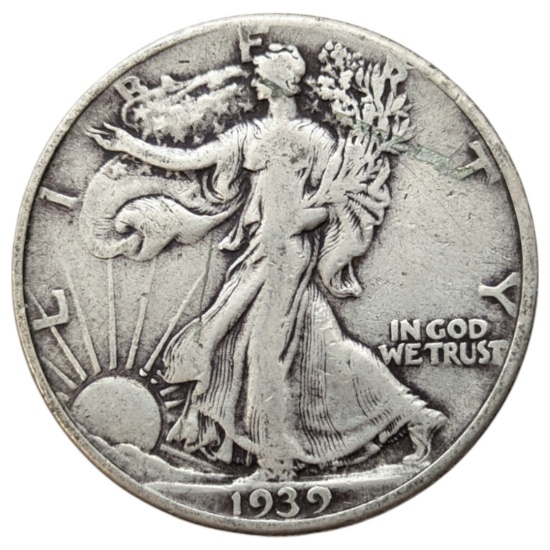 1939 Silver Walking Liberty Half Dollar