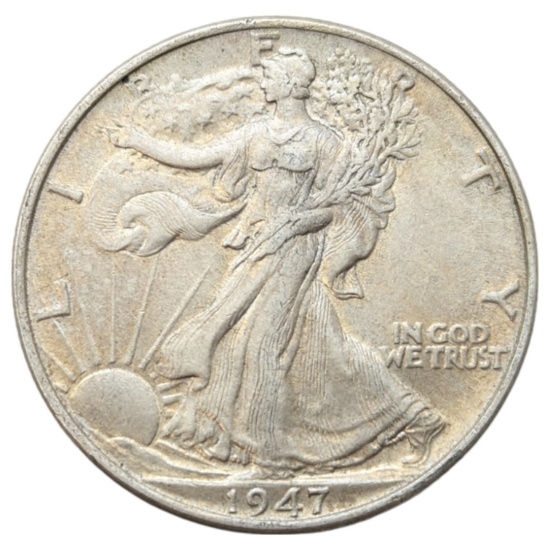 1947 Silver Walking Liberty Half Dollar