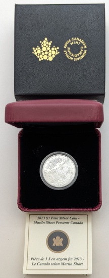 2013 Royal Canadian Mint $3 Fine Silver Coin - Uncirculated