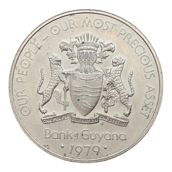 1979 Guyana $1 Coin