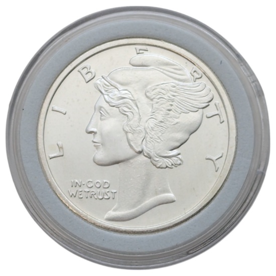 1 Ounce Fine .999 Silver Round - Liberty