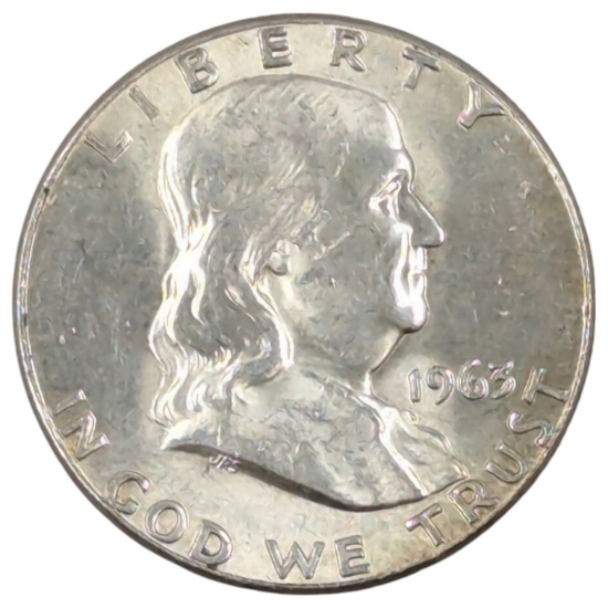 1963 Silver Franklin Half Dollar